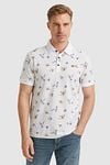 Vanguard Poloshirt Druck Weiß Model / Voorkant