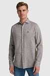 Vanguard Shirt Linen Brown Model / Voorkant