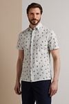 Vanguard Short Sleeves Shirt Print Grey Model / Voorkant