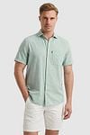 Vanguard Short Sleeve Shirt Linen Green Model / Voorkant