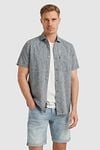 Vanguard Short Sleeve Shirt Linen Antrhacite Model / Voorkant