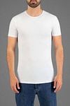 Garage Basic T-Shirt Weiss Rundhals Model / Voorkant
