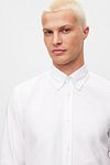 BOSS Relegant Shirt Linen White Model / Detail