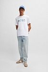 BOSS T-shirt Bossocean White Model / Voorkant