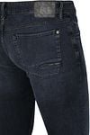 Cast Iron Riser Slim Jeans Vintage Washed Denim Zwart Product / Detail