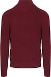 Tommy Hilfiger Half Zip Cable Pullover Bordeaux Product / Achterkant