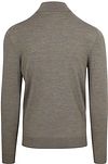 Profuomo Half Zip Pullover Merino Wool Green Product / Achterkant
