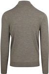 Profuomo Half Zip Pullover Merinowol Groen Product / Achterkant