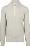 NZA Half Zip Trui Wolmix Adan Greige 24KN419-1869 kopen | Suitable