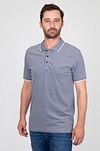 Suitable Oxford Polo Shirt Gray Model / Voorkant with Emiel