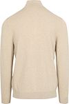 Profuomo Strickjacke Luxury Basic Ecru Product / Achterkant