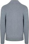 Profuomo Half Zip Pullover Luxury Basic Blue Product / Achterkant