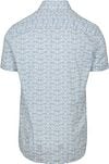 State Of Art Short Sleeve Overhemd Print Lichtblauw Product / Achterkant