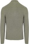 Suitable Half Zip Trui Wol Blend Groen Product / Achterkant
