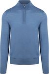 Suitable Merino Half Zip Sweater Bleu Ink  commander en ligne | PU-MRI-HZ-25 241973 Ink Blue | Suitable Luxembourg