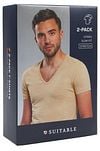 Suitable Vitaru Unsichtbares Unterhemd Tiefer V-Ausschnitt 2-Pack Verpakking