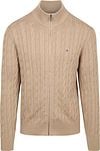 Tommy Hilfiger Cardigan Zip Cable Beige MW0MW40440-AFE order online | Suitable