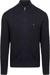 Tommy Hilfiger Cardigan Zip Cable Navy MW0MW40440-DW5 order online | Suitable