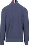 Tommy Hilfiger Half Zip Pullover Structure Blue Product / Achterkant