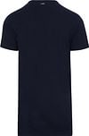 Alan Red Derby Extra Lang T-Shirt Navy (2-Pack) Product / Achterkant