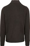 NZA Half Zip Sweater Wool Mix Adan Dark Brown Product / Achterkant