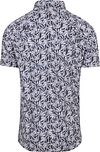 Desoto Short Sleeve Jersey Shirt Floral Print Purple Product / Achterkant