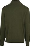 Steppin' Out Pull Col V Cotton Cashmere Vert Olive Product / Achterkant