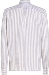 Tommy Hilfiger Shirt Linen Stripe Beige Product / Achterkant