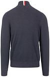Tommy Hilfiger Half Zip Trui Structuur Navy Product / Achterkant