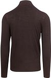 Profuomo Turtleneck Merino Pullover Dunkelbraun Product / Achterkant