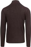 Profuomo Pull Turtleneck Merino Marron Foncé Product / Achterkant