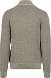 No Excess Half Zip Pullover Structure Melange Stone Product / Achterkant