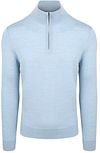 Suitable Merino Half Zip Sweater Light Blue Product