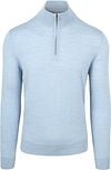 Suitable Merino Half Zip Trui Lichtblauw MRI-HZ-25 215465 light blue kopen | Suitable
