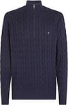 Tommy Hilfiger Half Zip Pullover Cable Navy order online | MW0MW36532-DW5 | Suitable Norway