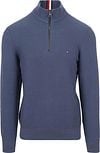 Tommy Hilfiger Half Zip Pullover Structure Blue MW0MW34690-C9T order online | Suitable