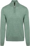 King Essentials The Michael Half Zip Pull Merino Green KM111030003-G017T order online | Suitable