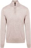 King Essentials The Michael Half Zip Pull Merino Greige KM111030003-N018T kopen | Suitable