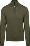 King Essentials The Michael Half Zip Pull Merino Vert Army  KM111030003-G010T commander en ligne | Suitable