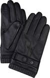 Profuomo Gloves Wool Black Leather PPVG30003A-A order online | Suitable