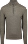 Profuomo Half Zip Pullover Merino Wool Green order online | PPVJ30003H-Z | Suitable Norway