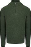 Steppin' Out Half Zip Pullover Lambswool Olive Green SM1204.0002-5103 order online | Suitable