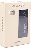 Gant Boxers Trunk 3-Pack Navy Verpakking