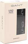Gant Boxershorts trunk 3er-Pack Schwarz Verpakking