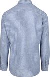 McGregor Shirt Linen Blend Stripes Blue Product / Achterkant