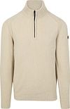 No Excess Half Zip Trui Chenille Ecru 25210916-122 kopen | Suitable