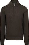 NZA Half Zip Sweater Wool Mix Adan Dark Brown 24KN419-1179 order online | Suitable