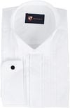 Tuxedo Shirt Pleated White Wing Tip 84SU SH-SMOK-OHIO-VDM-PL