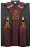 Sir Redman Luxury Suspenders Essential Bordeaux Verpakking