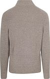 Suitable Half Zip Pull-over Laine Boiled Taupe Product / Achterkant